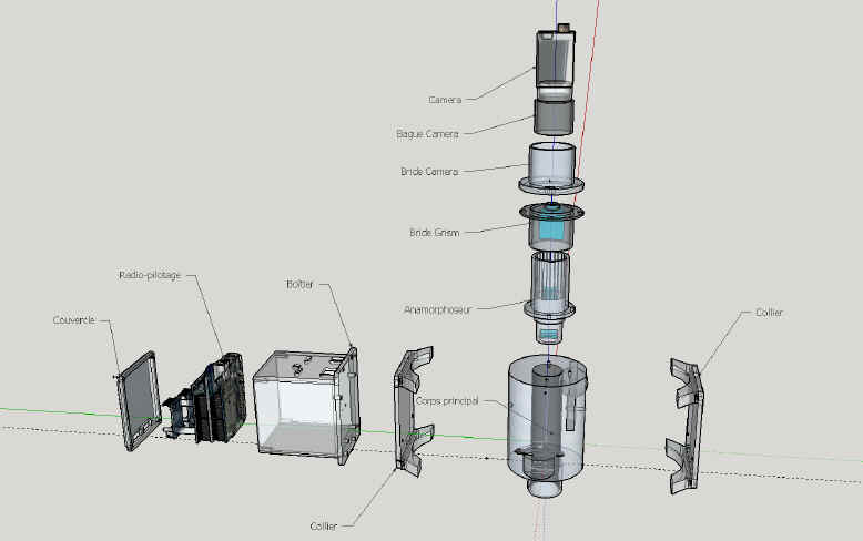 oculaire frangeur eclate transparent complet